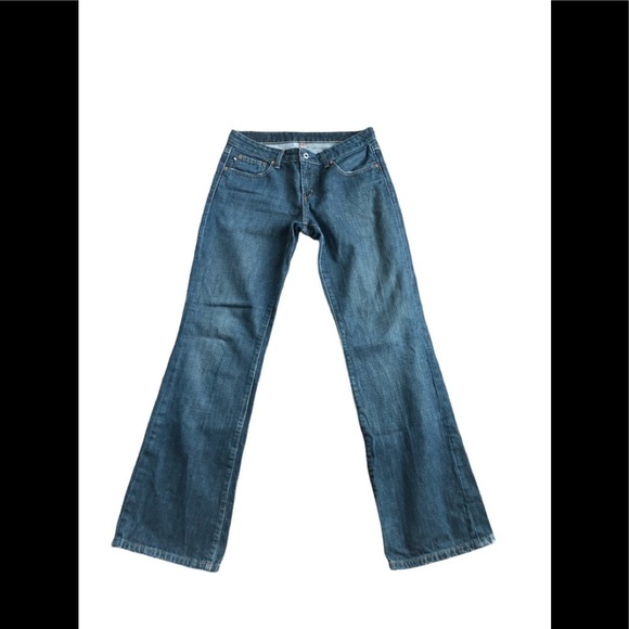 VTG Y2K Ralph Lauren Kelly Jean Low Rise Zip Fly Bootcut Jeans Size 6X32 - Picture 1 of 6